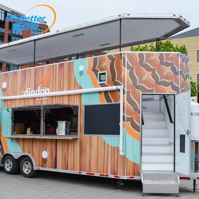 Webetter Customized Mobile Catering Trailer Two Story Food Truck For Sale