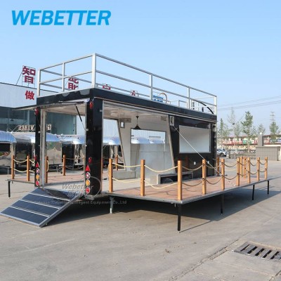 Webetter Customized Mobile Catering Trailer Two Story Food Truck With Vin