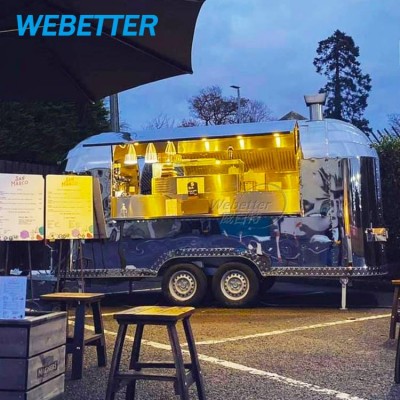 Webetter Airstream Street Food Truck Mobile Food Trailer For Spain