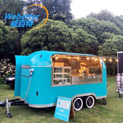 2019 hot sale mobile food cart with frozen yogurt machine/mobile taco truck