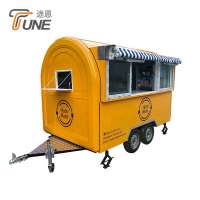 Best quality hot dog cart round sandwich trailer food trucks for sale in China