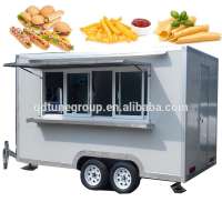 Mobile food truck 7.5ft dining car food trailer for europe vendors hotdog food cart