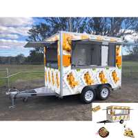 2020 American Popular Street Fast Food Carts Crepe Food truck with Snack mobile kitchen